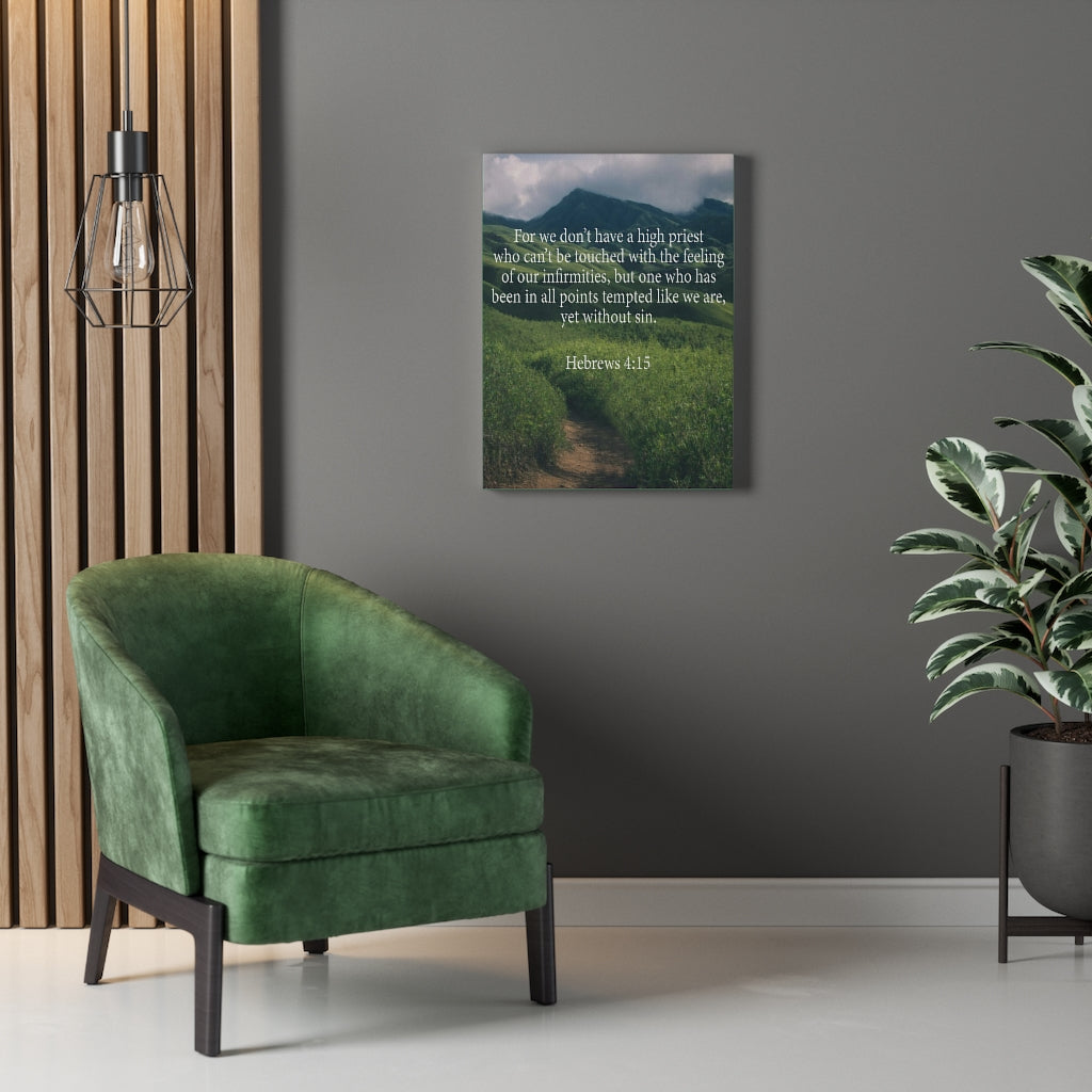 Scripture Walls Our High Priest Hebrews 4:15 Wall Art Christian Home Decor Unframed-Express Your Love Gifts