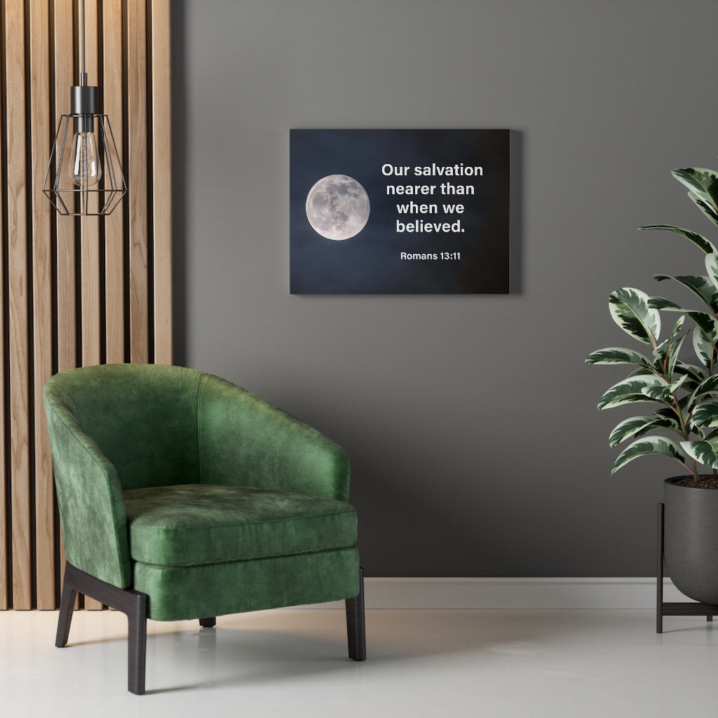 Scripture Walls Our Salvation is Near Romans 13:11 Wall Art Christian Home Decor Unframed-Express Your Love Gifts