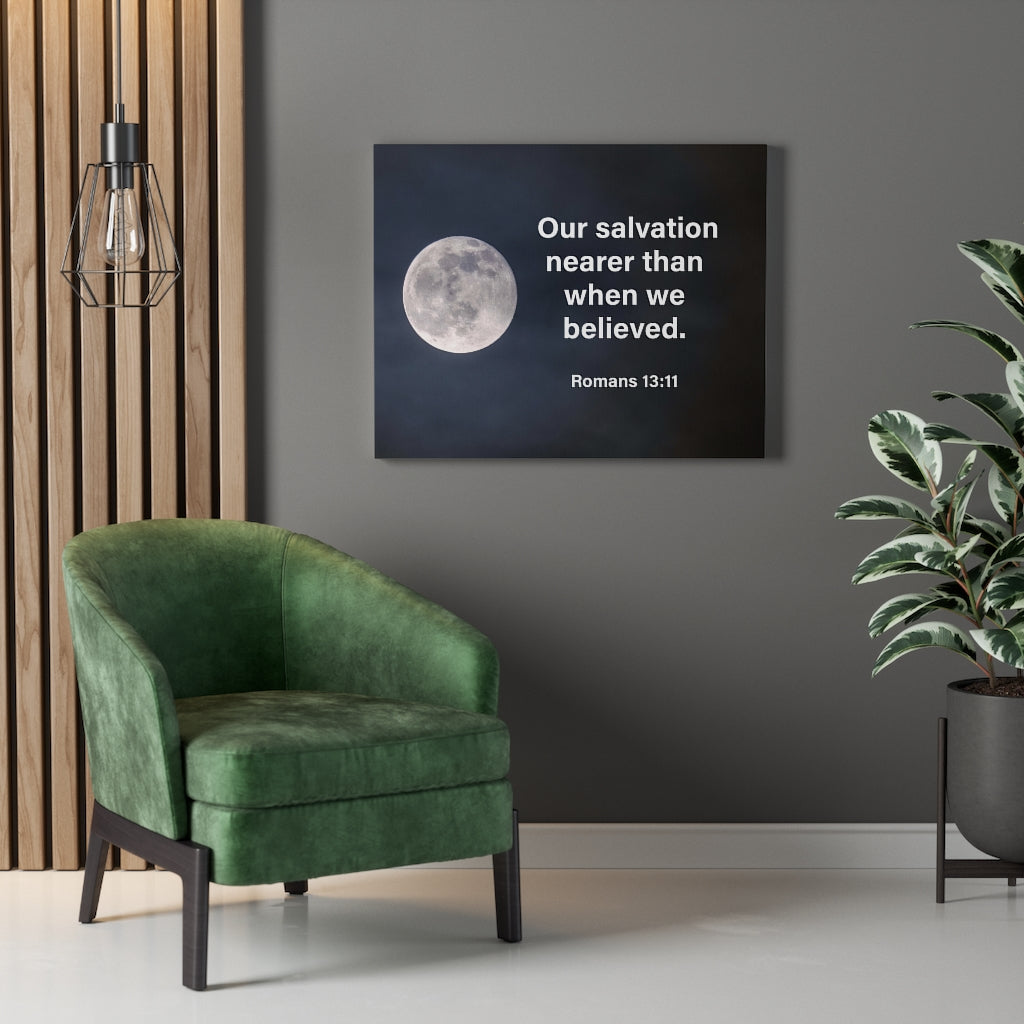 Scripture Walls Our Salvation is Near Romans 13:11 Wall Art Christian Home Decor Unframed-Express Your Love Gifts