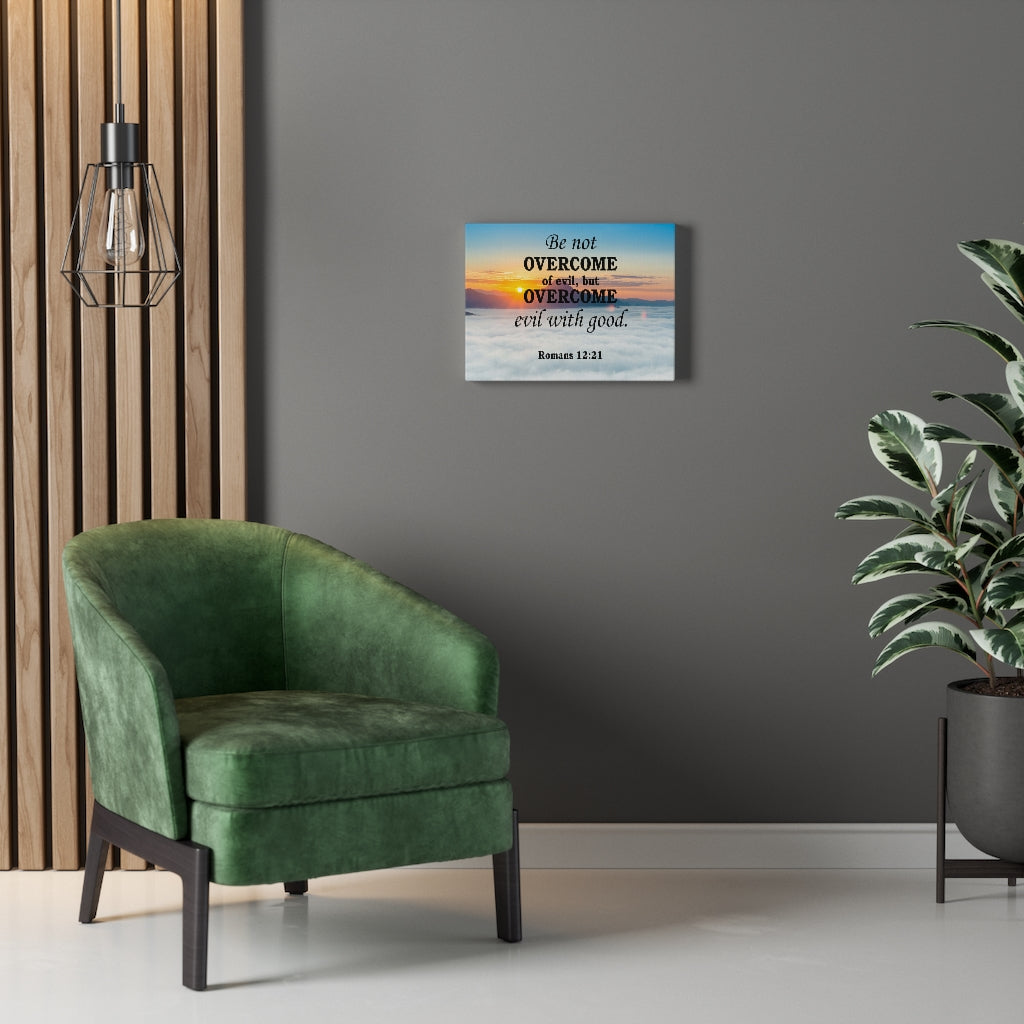 Scripture Walls Overcome With Good Romans 12:21 Christian Home Decor Bible Art Unframed-Express Your Love Gifts