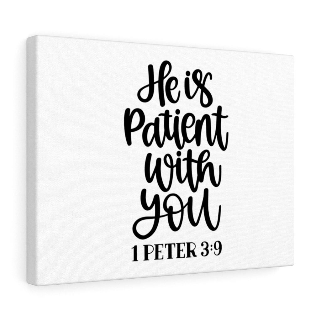 Scripture Walls Patient 1 Peter 3:9 Bible Verse Canvas Christian Wall Art Ready to Hang Unframed-Express Your Love Gifts