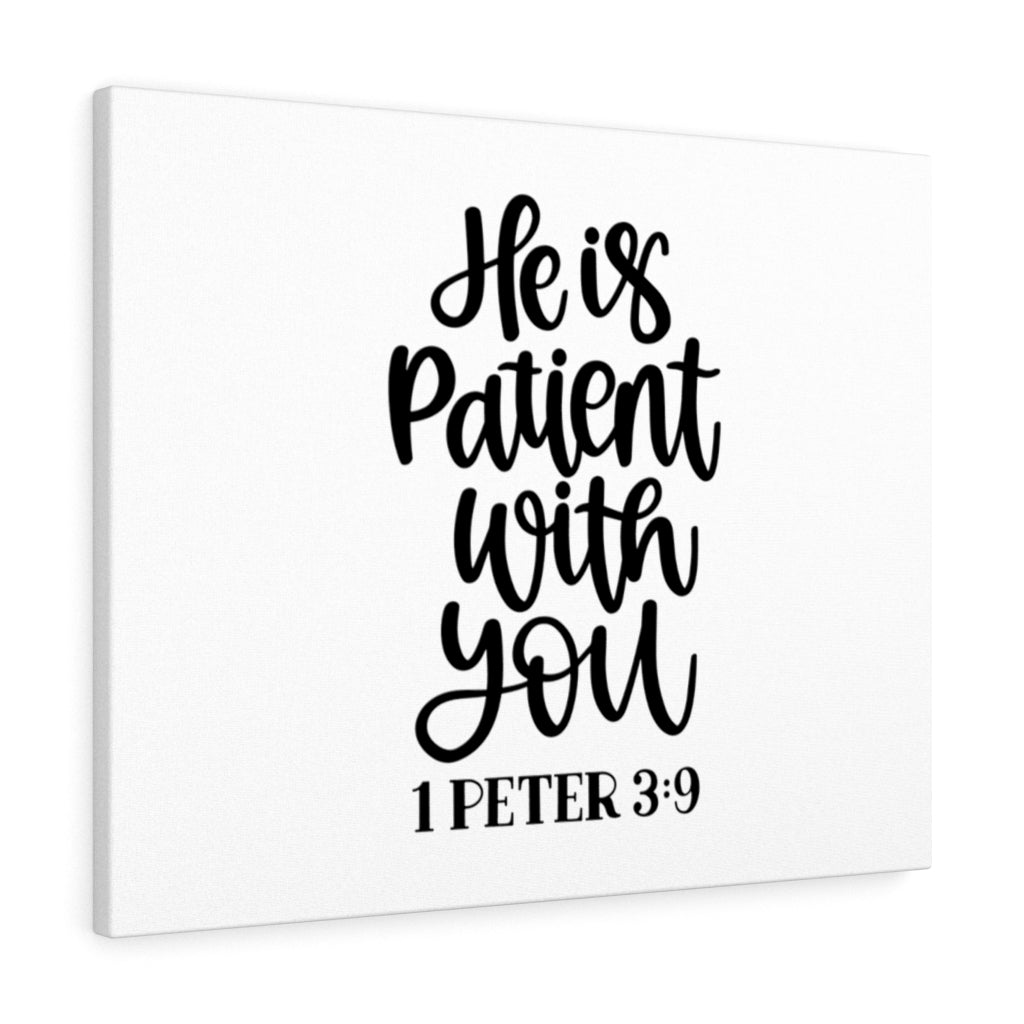 Scripture Walls Patient 1 Peter 3:9 Bible Verse Canvas Christian Wall Art Ready to Hang Unframed-Express Your Love Gifts