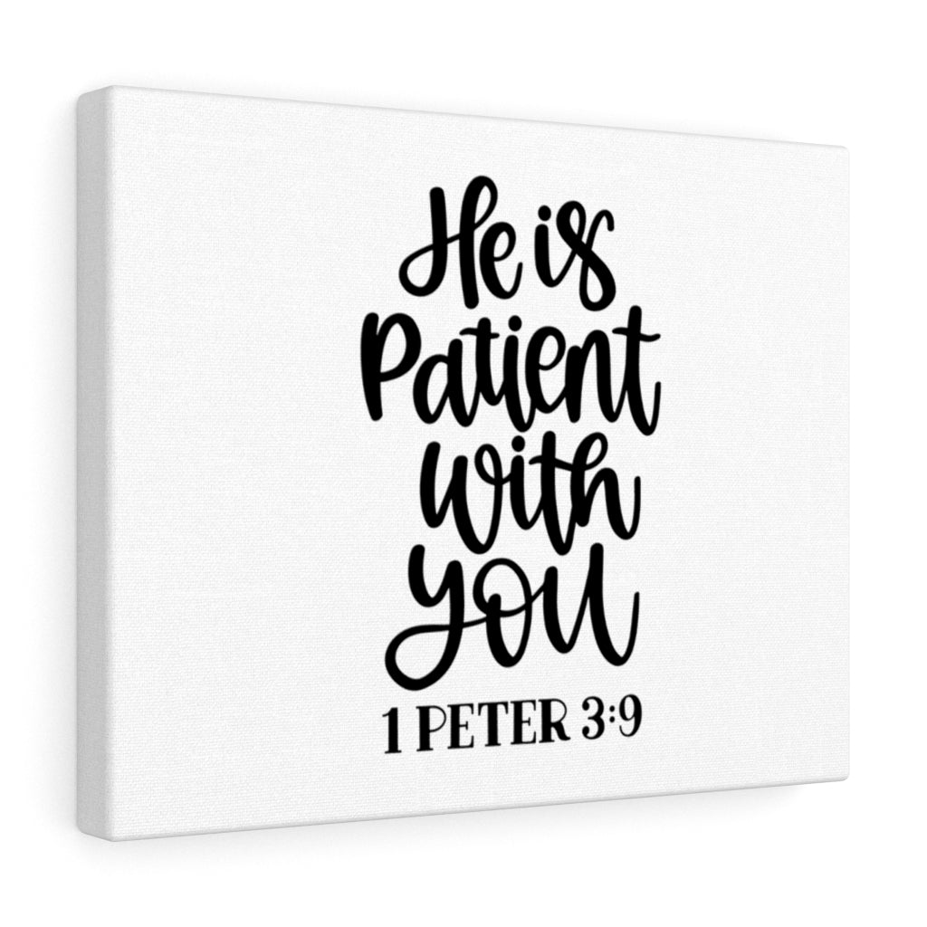 Scripture Walls Patient 1 Peter 3:9 Bible Verse Canvas Christian Wall Art Ready to Hang Unframed-Express Your Love Gifts