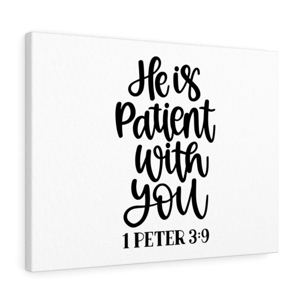 Scripture Walls Patient 1 Peter 3:9 Bible Verse Canvas Christian Wall Art Ready to Hang Unframed-Express Your Love Gifts