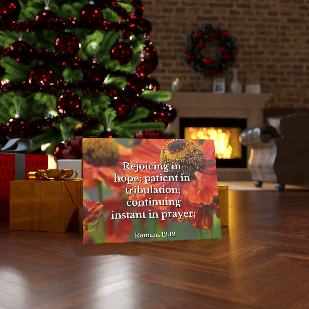 Scripture Walls Patient In Tribulation Romans 12:12 Bible Verse Canvas Christian Wall Art Ready to Hang Unframed-Express Your Love Gifts