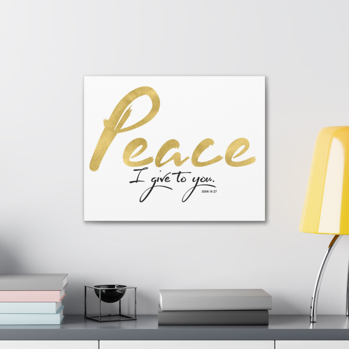 Scripture Walls Peace I Give To You John 14:27 Bible Verse Canvas Christian Wall Art Ready to Hang Unframed-Express Your Love Gifts