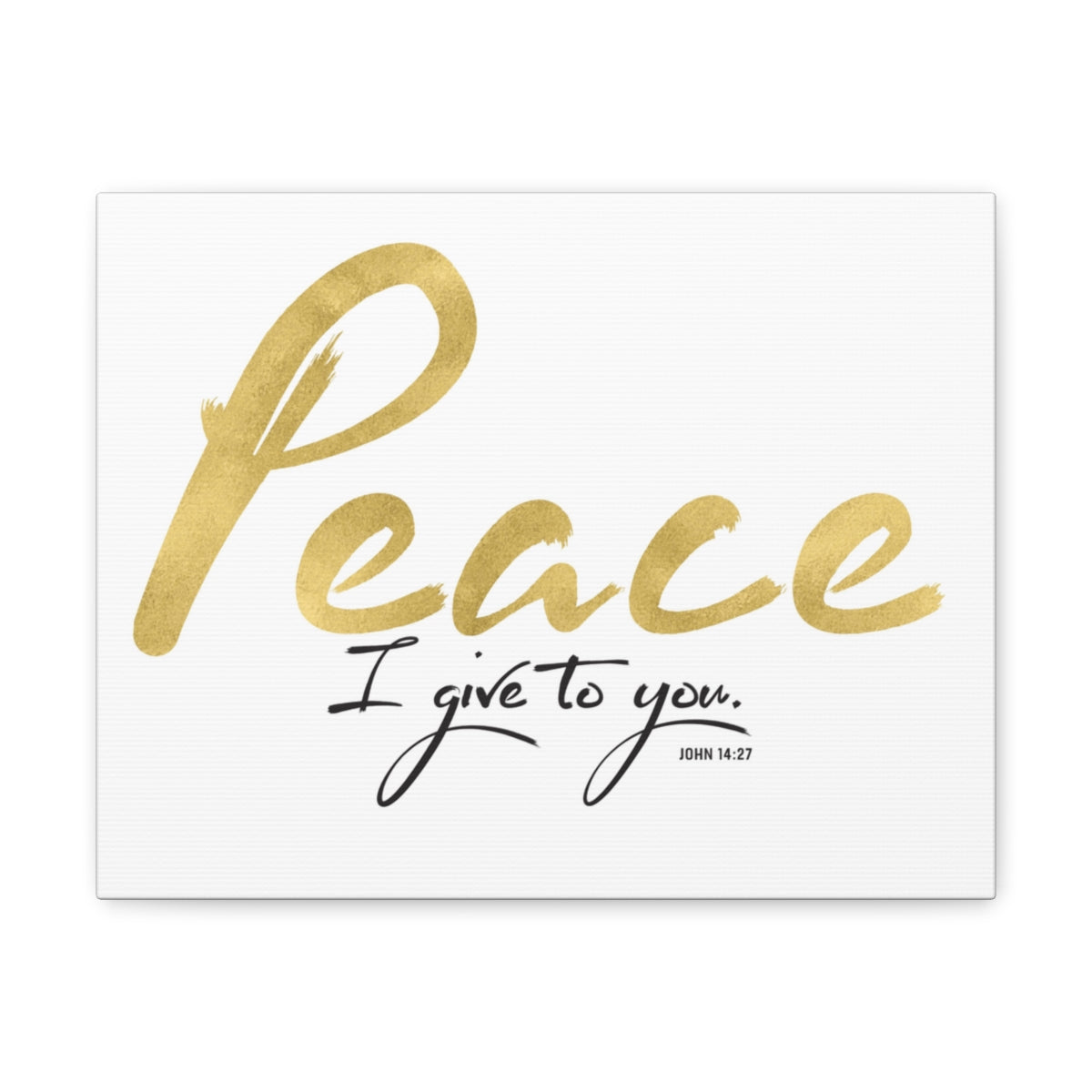 Scripture Walls Peace I Give To You John 14:27 Bible Verse Canvas Christian Wall Art Ready to Hang Unframed-Express Your Love Gifts