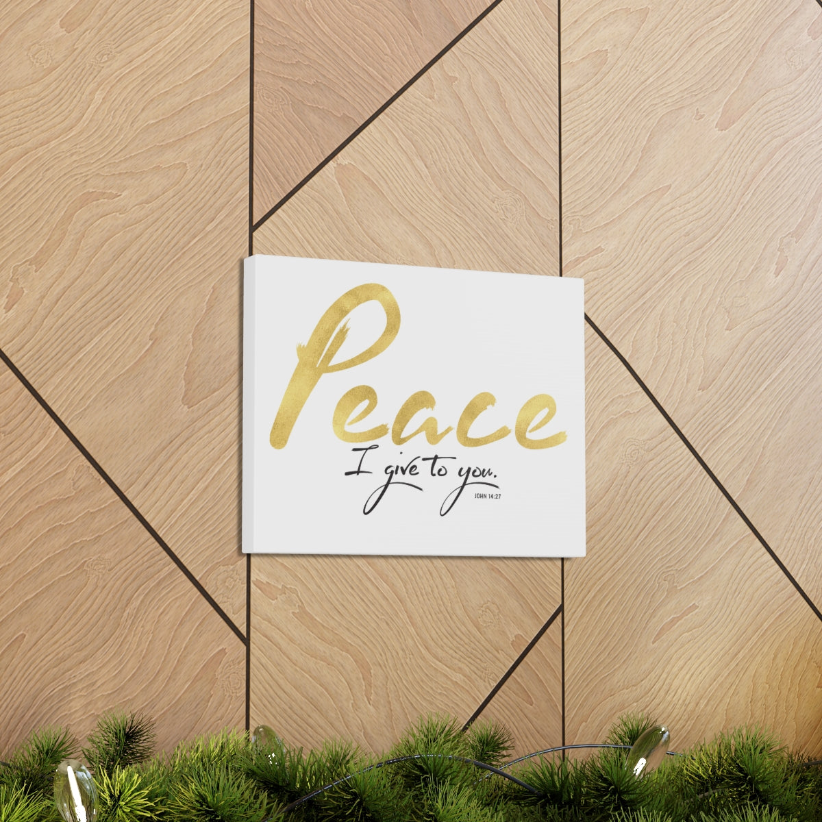 Scripture Walls Peace I Give To You John 14:27 Bible Verse Canvas Christian Wall Art Ready to Hang Unframed-Express Your Love Gifts