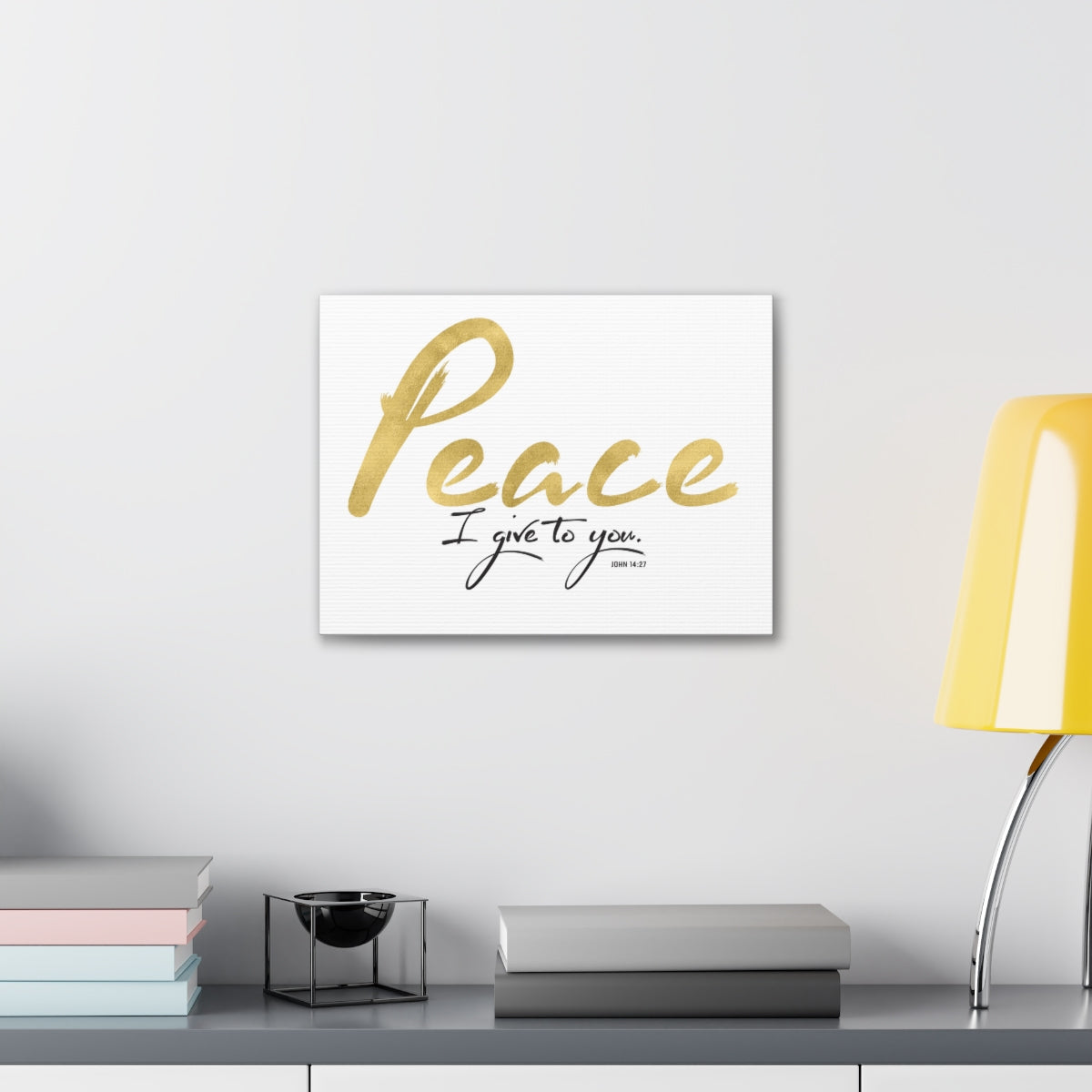 Scripture Walls Peace I Give To You John 14:27 Bible Verse Canvas Christian Wall Art Ready to Hang Unframed-Express Your Love Gifts