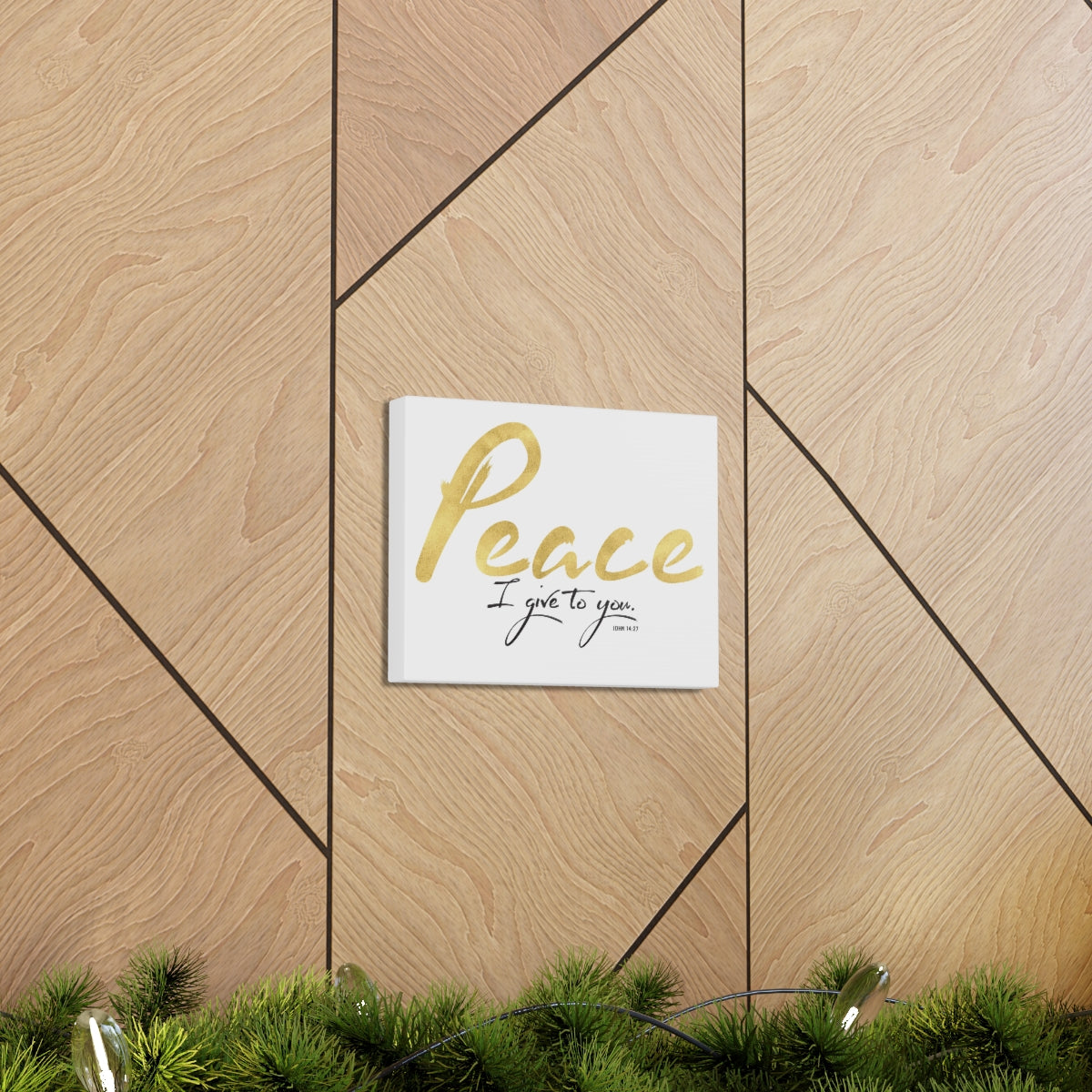 Scripture Walls Peace I Give To You John 14:27 Bible Verse Canvas Christian Wall Art Ready to Hang Unframed-Express Your Love Gifts
