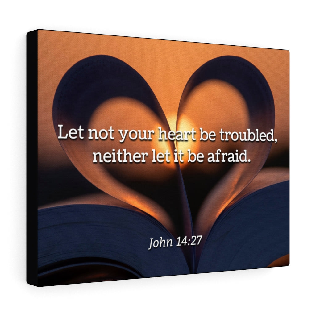 Scripture Walls Peace John 14:27 Bible Verse Canvas Christian Wall Art Ready to Hang Unframed-Express Your Love Gifts