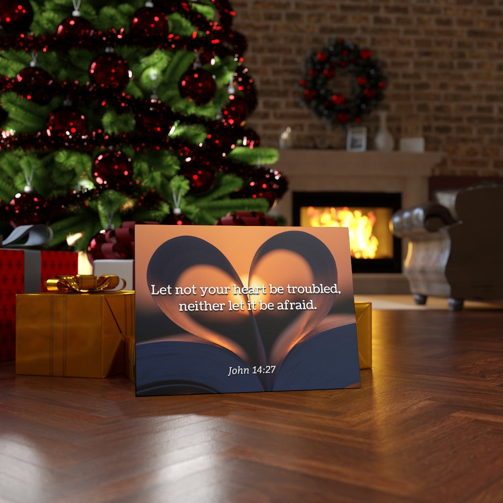 Scripture Walls Peace John 14:27 Bible Verse Canvas Christian Wall Art Ready to Hang Unframed-Express Your Love Gifts