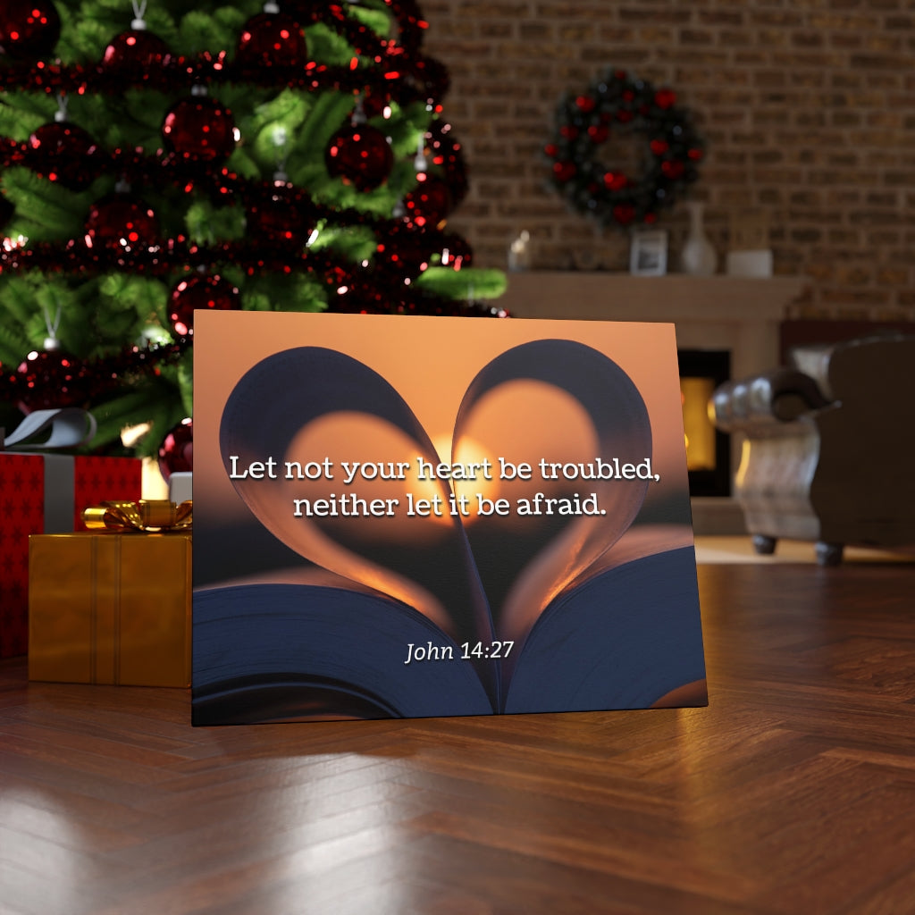 Scripture Walls Peace John 14:27 Bible Verse Canvas Christian Wall Art Ready to Hang Unframed-Express Your Love Gifts