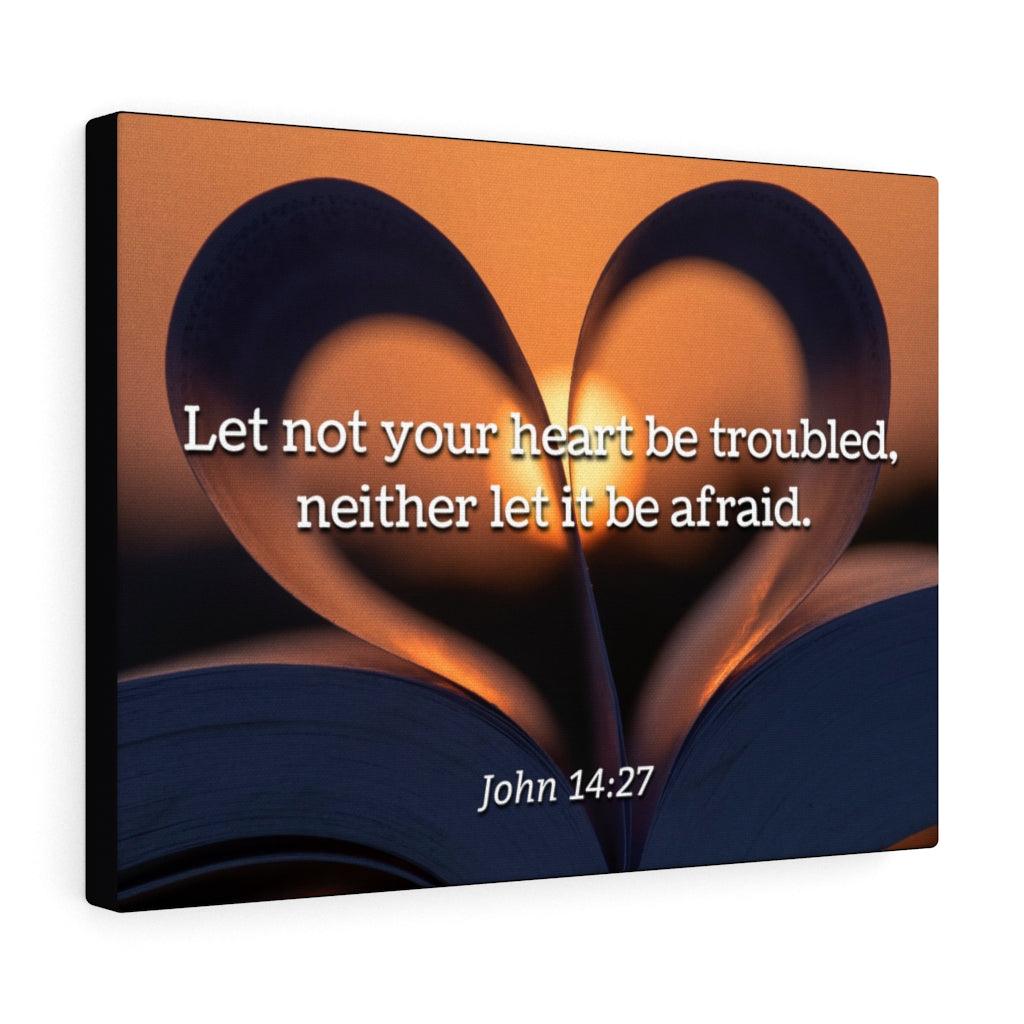 Scripture Walls Peace John 14:27 Bible Verse Canvas Christian Wall Art Ready to Hang Unframed-Express Your Love Gifts