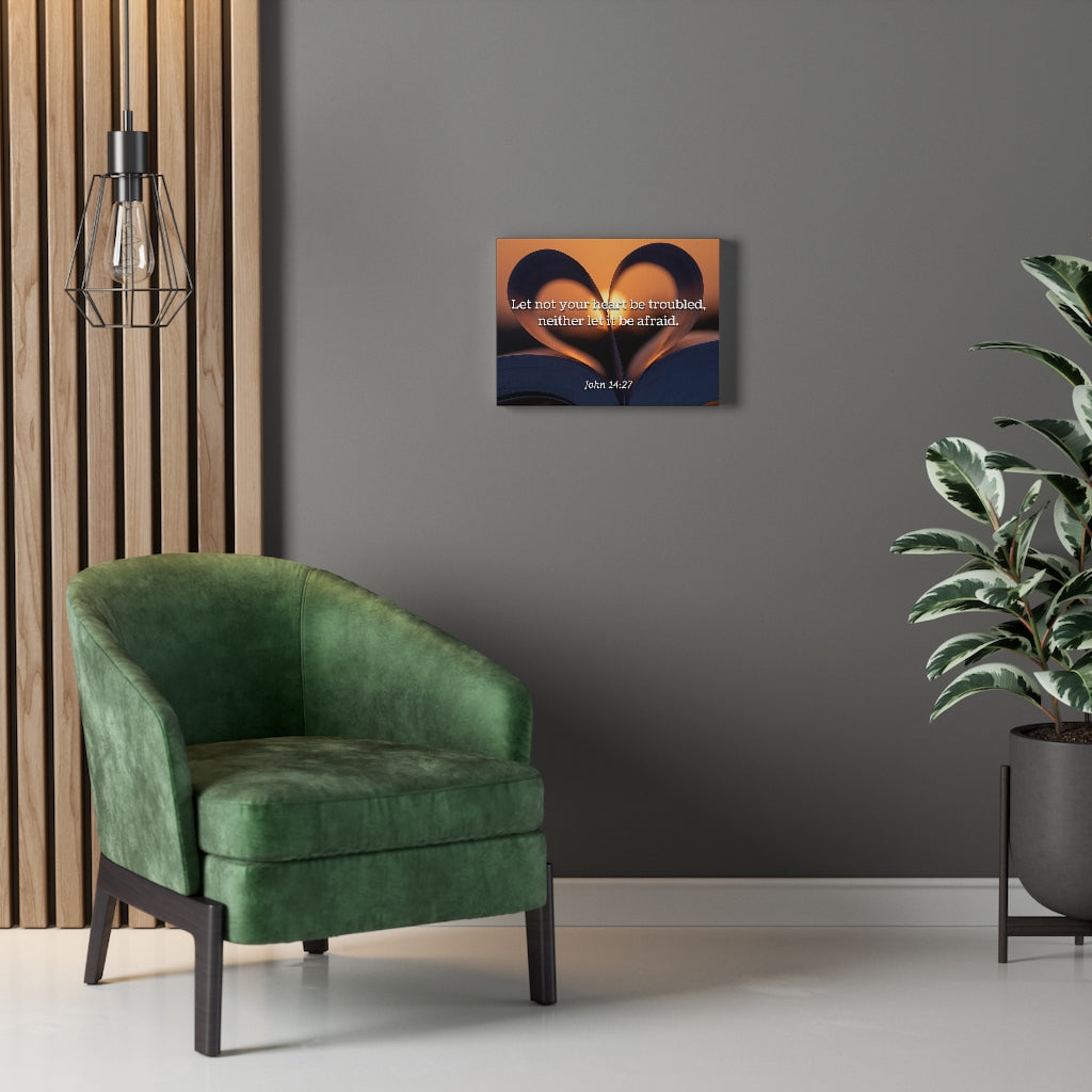 Scripture Walls Peace John 14:27 Bible Verse Canvas Christian Wall Art Ready to Hang Unframed-Express Your Love Gifts