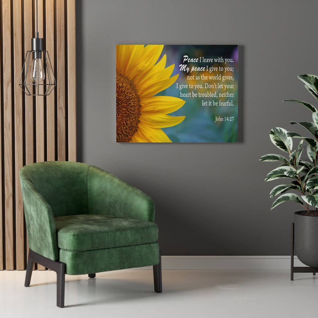 Scripture Walls Peace John 14:27 Wall Art Christian Home Decor Unframed-Express Your Love Gifts
