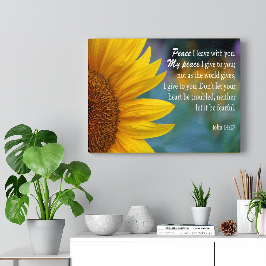 Scripture Walls Peace John 14:27 Wall Art Christian Home Decor Unframed-Express Your Love Gifts