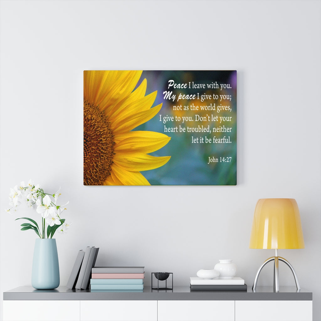 Scripture Walls Peace John 14:27 Wall Art Christian Home Decor Unframed-Express Your Love Gifts