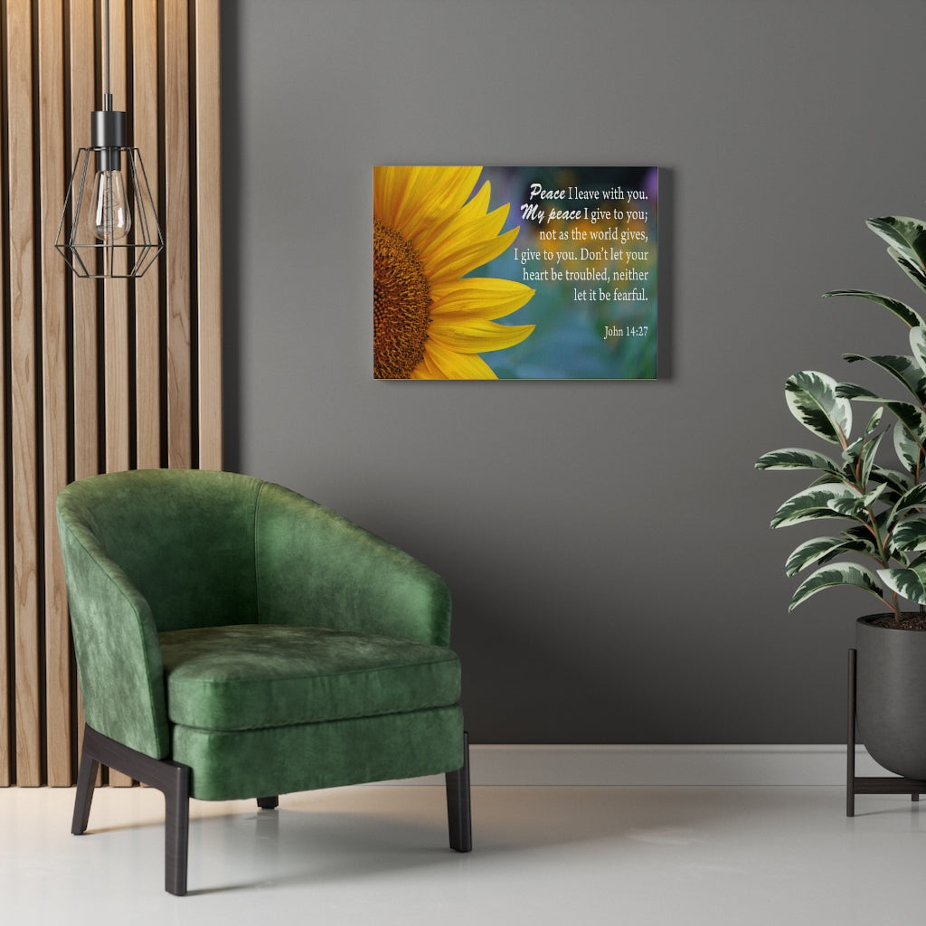 Scripture Walls Peace John 14:27 Wall Art Christian Home Decor Unframed-Express Your Love Gifts