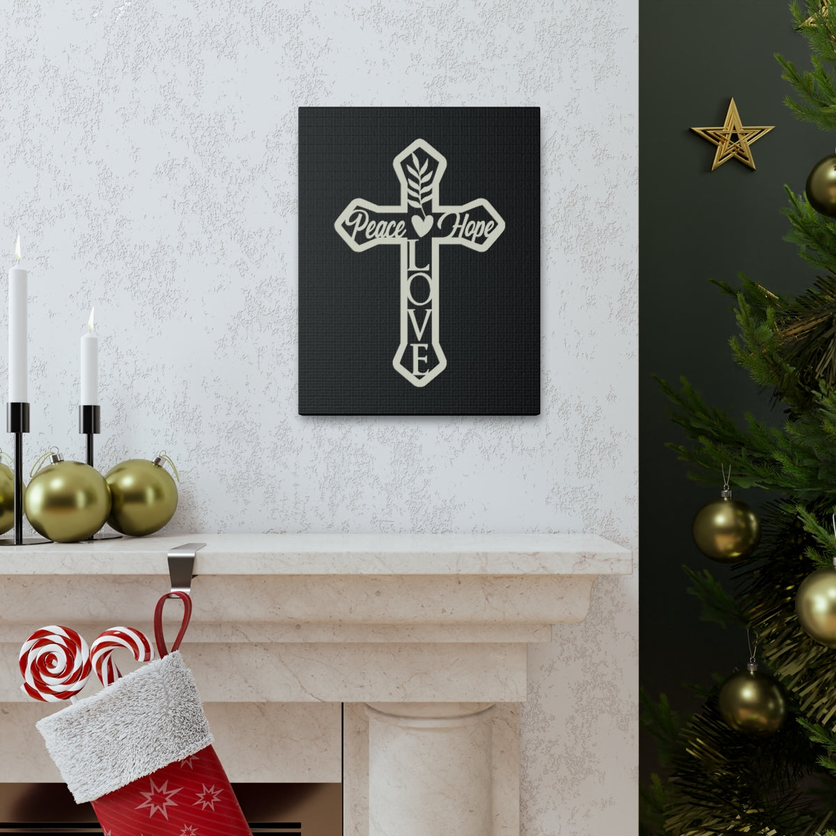 Scripture Walls Peace Love Hope Romans 15:13 Christian Wall Art Print Ready to Hang Unframed-Express Your Love Gifts