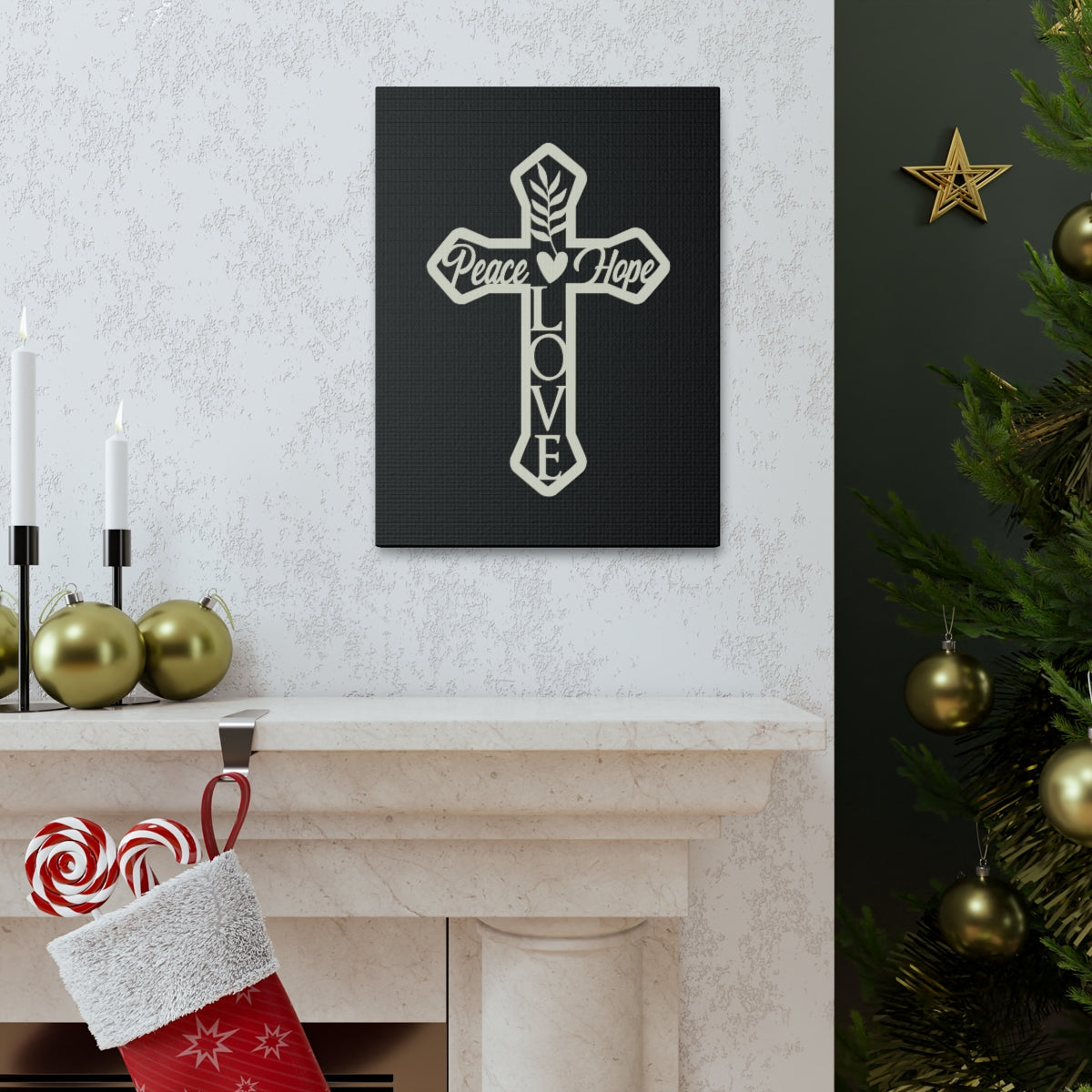 Scripture Walls Peace Love Hope Romans 15:13 Christian Wall Art Print Ready to Hang Unframed-Express Your Love Gifts
