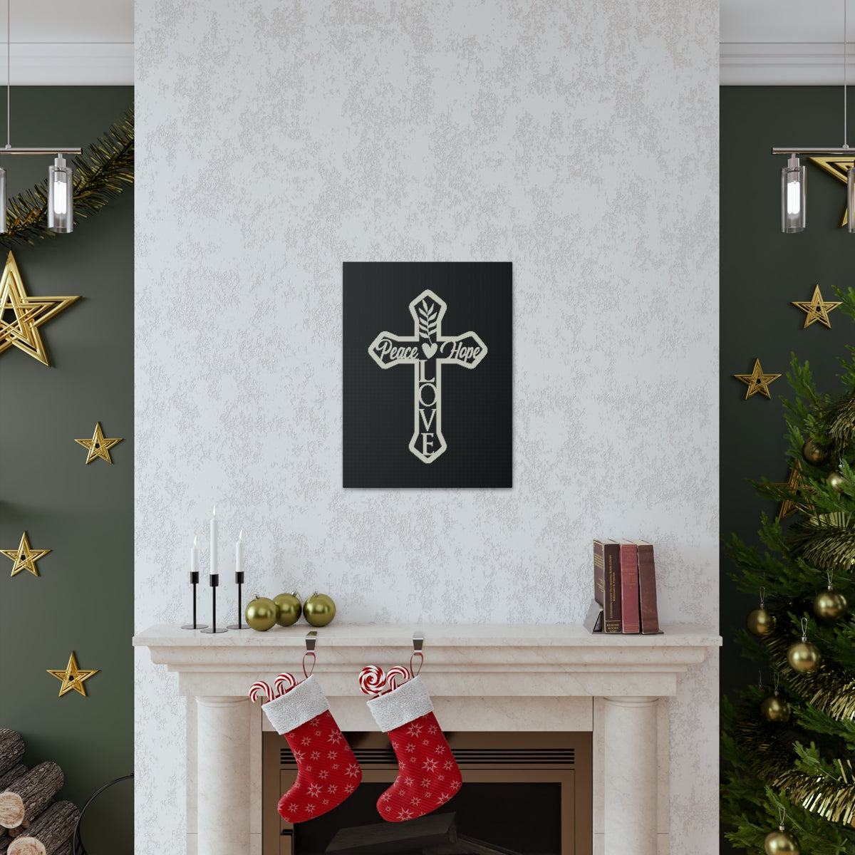 Scripture Walls Peace Love Hope Romans 15:13 Christian Wall Art Print Ready to Hang Unframed-Express Your Love Gifts