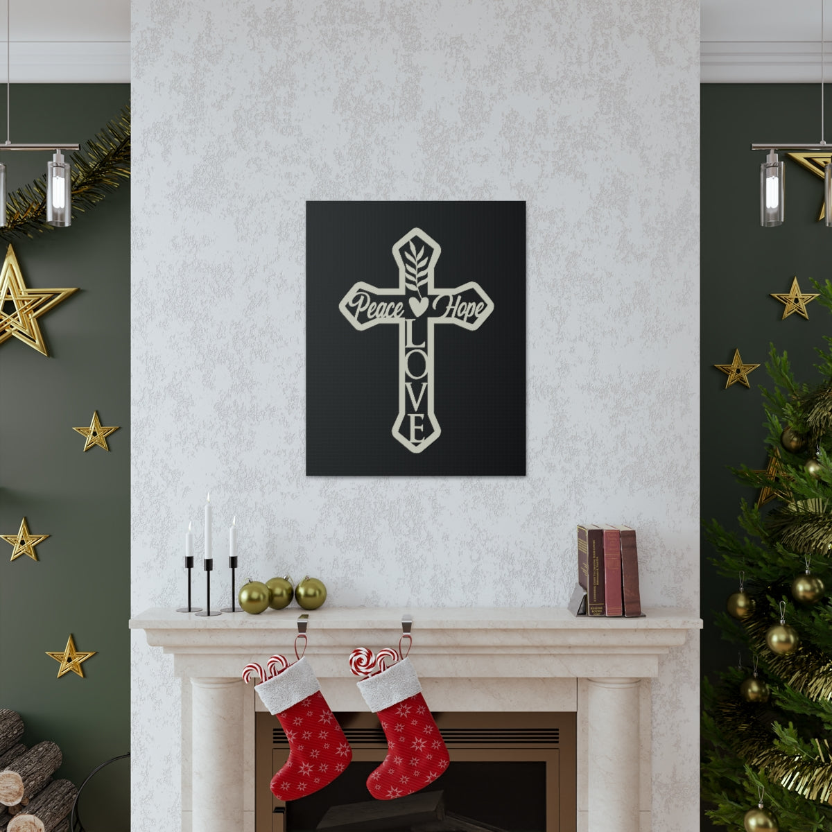 Scripture Walls Peace Love Hope Romans 15:13 Christian Wall Art Print Ready to Hang Unframed-Express Your Love Gifts