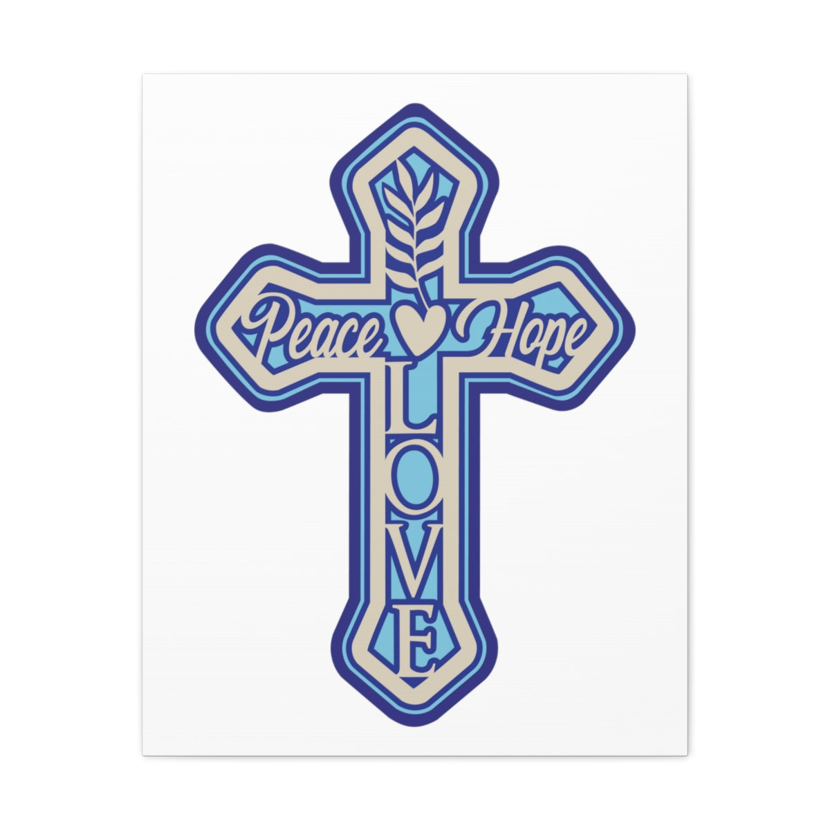 Scripture Walls Peace Love Hope Romans 5:1 Christian Wall Art Print Ready to Hang Unframed-Express Your Love Gifts