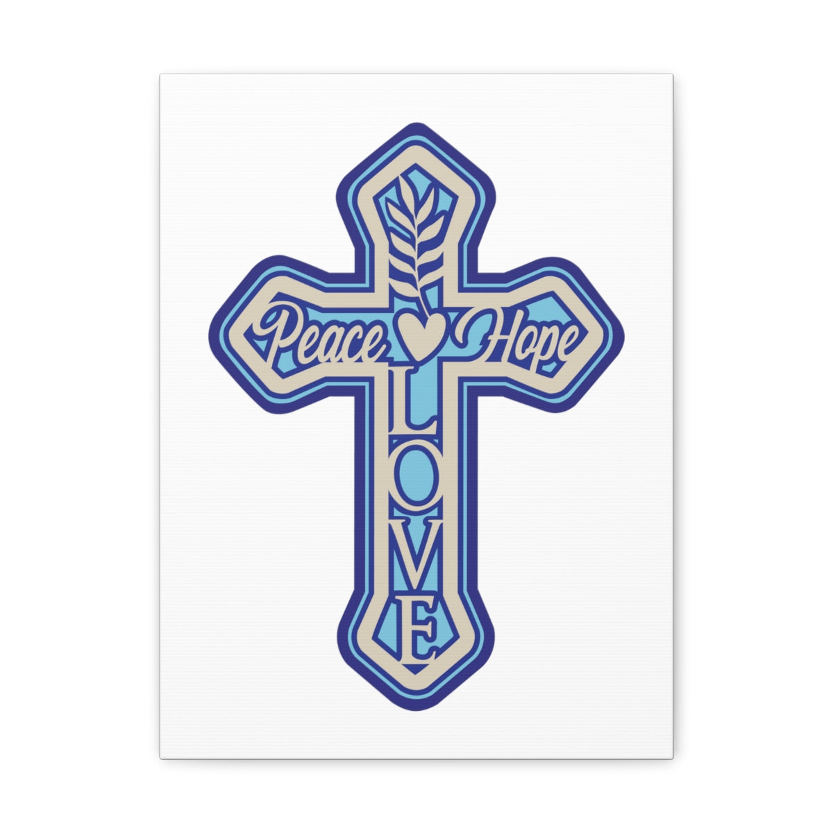 Scripture Walls Peace Love Hope Romans 5:1 Christian Wall Art Print Ready to Hang Unframed-Express Your Love Gifts