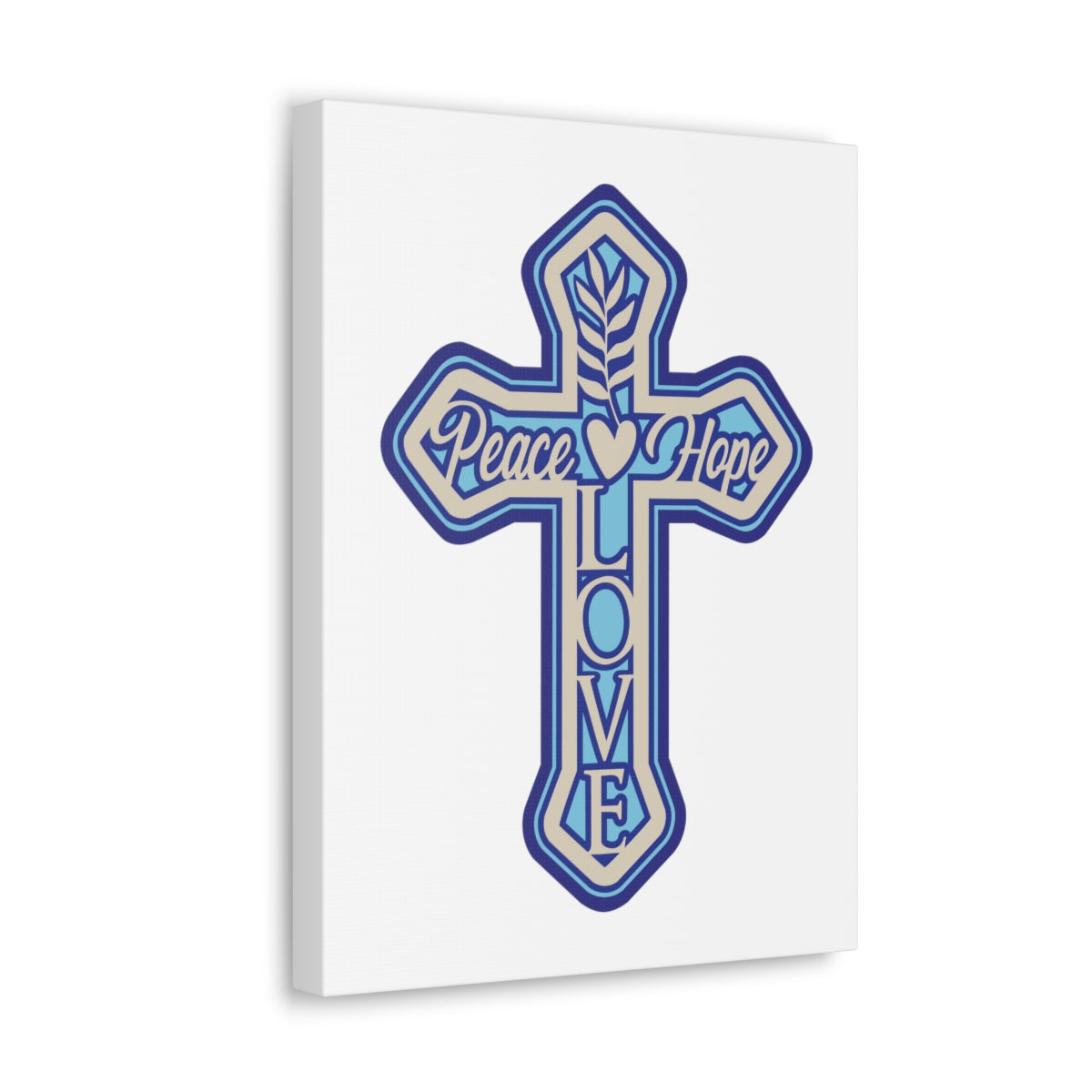 Scripture Walls Peace Love Hope Romans 5:1 Christian Wall Art Print Ready to Hang Unframed-Express Your Love Gifts