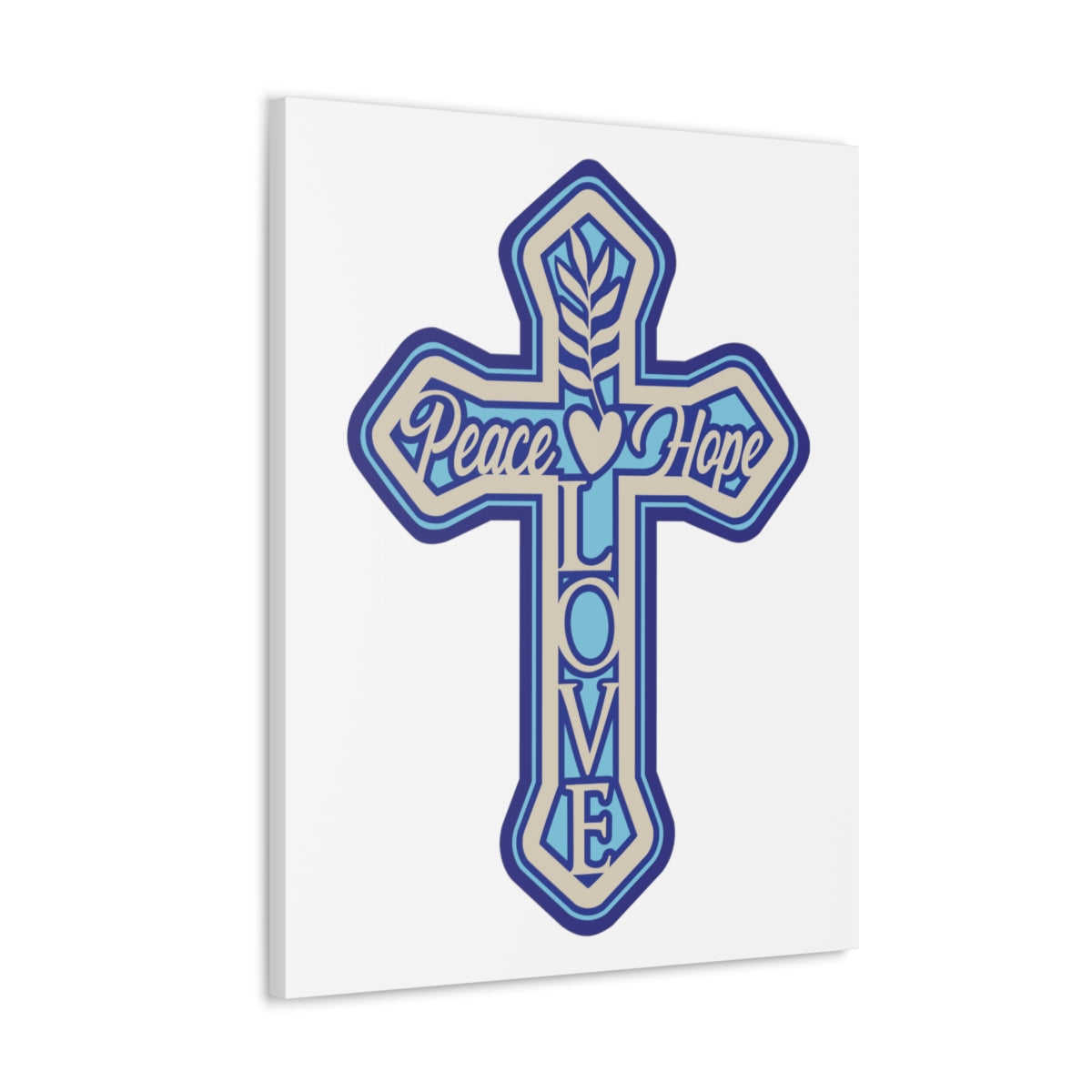 Scripture Walls Peace Love Hope Romans 5:1 Christian Wall Art Print Ready to Hang Unframed-Express Your Love Gifts