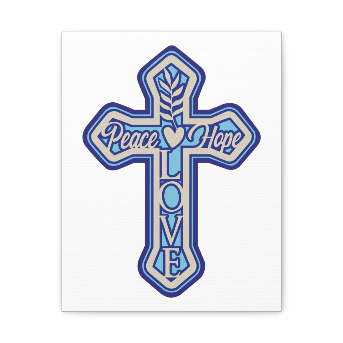 Scripture Walls Peace Love Hope Romans 5:1 Christian Wall Art Print Ready to Hang Unframed-Express Your Love Gifts