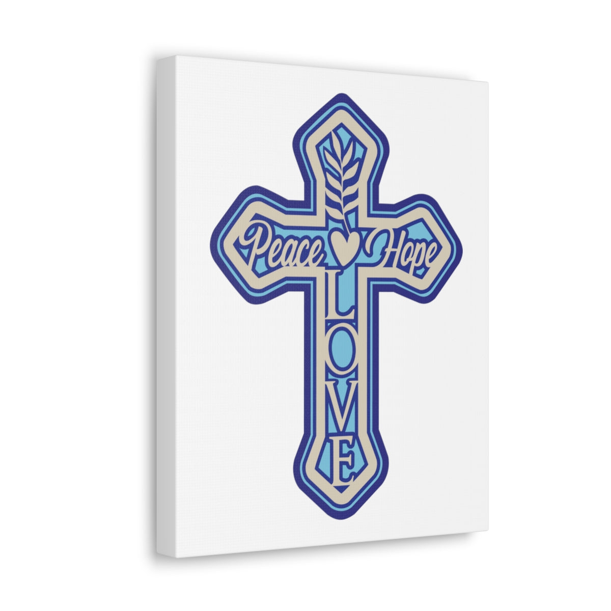 Scripture Walls Peace Love Hope Romans 5:1 Christian Wall Art Print Ready to Hang Unframed-Express Your Love Gifts