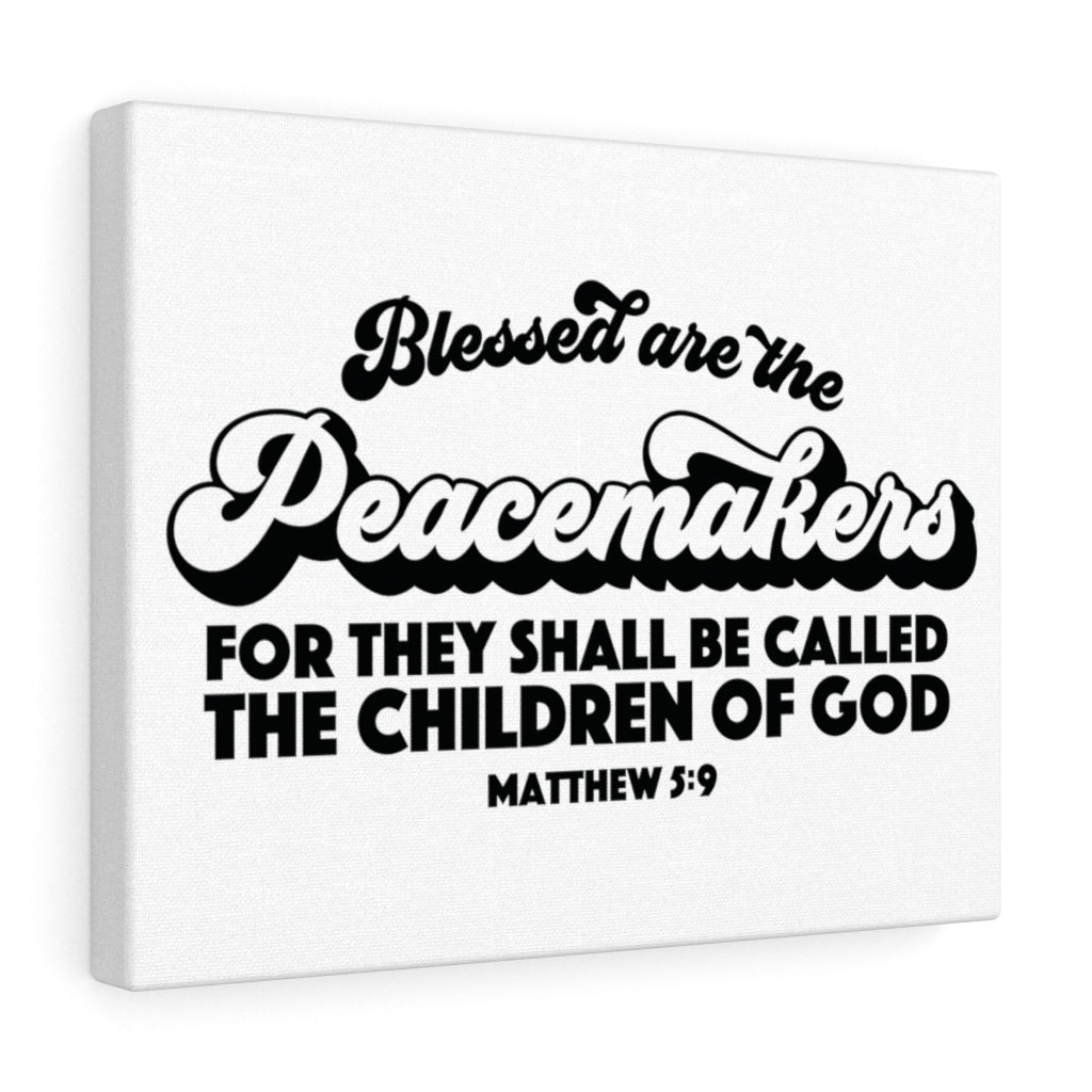 Scripture Walls Peacemakers Matthew 5:9 Bible Verse Canvas Christian Wall Art Ready to Hang Unframed-Express Your Love Gifts