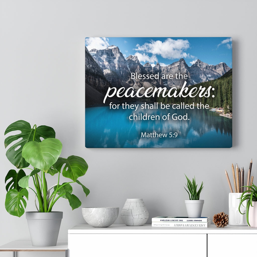 Scripture Walls Peacemakers Matthew 5:9 Christian Home Decor Bible Art Unframed-Express Your Love Gifts