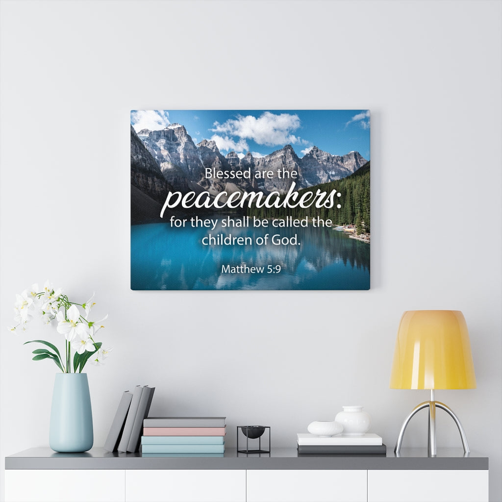 Scripture Walls Peacemakers Matthew 5:9 Christian Home Decor Bible Art Unframed-Express Your Love Gifts