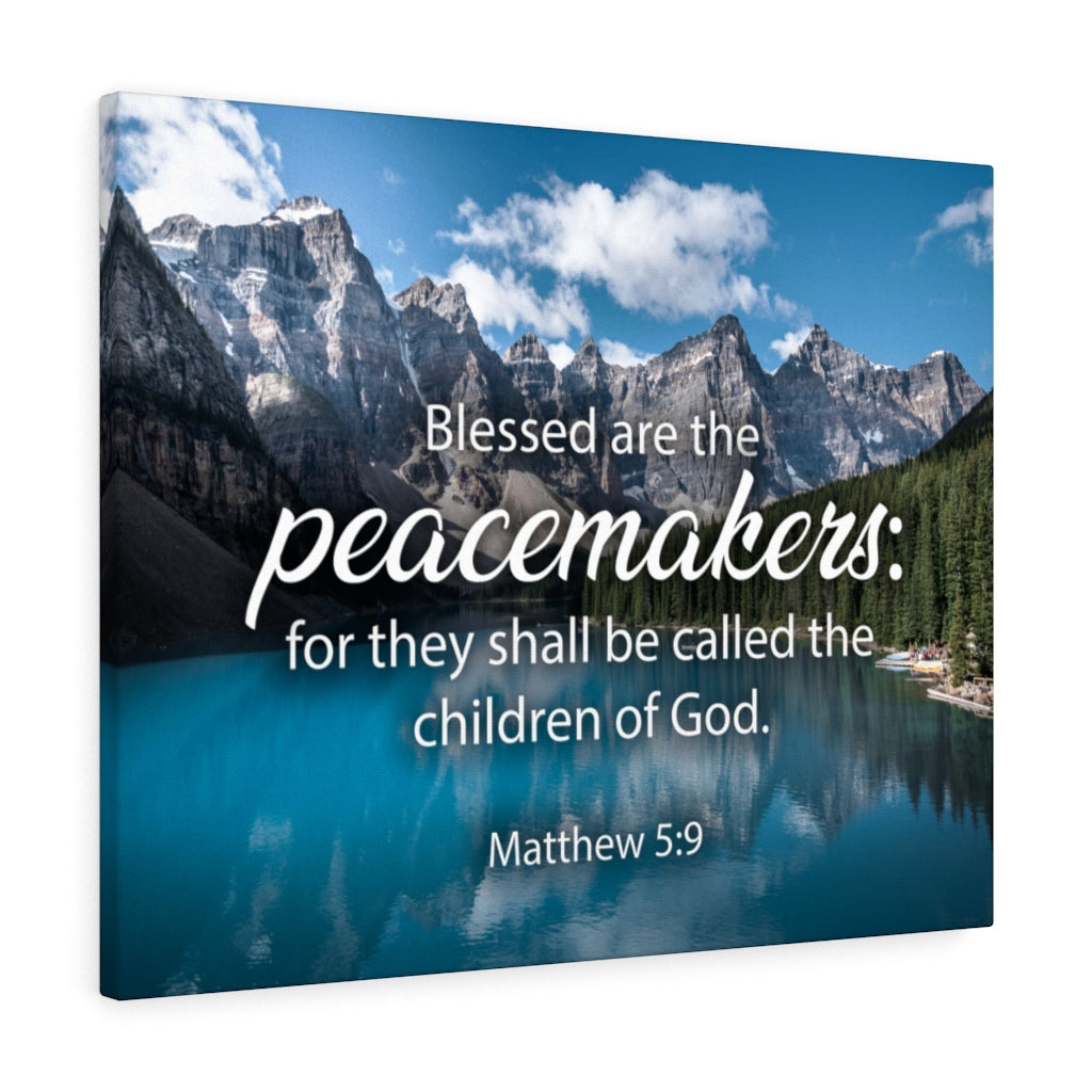 Scripture Walls Peacemakers Matthew 5:9 Christian Home Decor Bible Art Unframed-Express Your Love Gifts