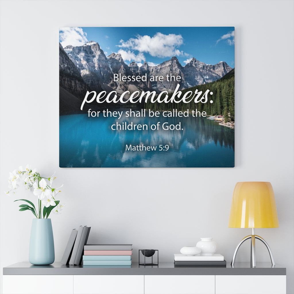Scripture Walls Peacemakers Matthew 5:9 Christian Home Decor Bible Art Unframed-Express Your Love Gifts
