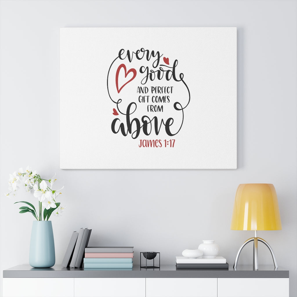 Scripture Walls James 1:17 Bible Verse Canvas Christian Wall Art Ready to Hang Unframed-Express Your Love Gifts