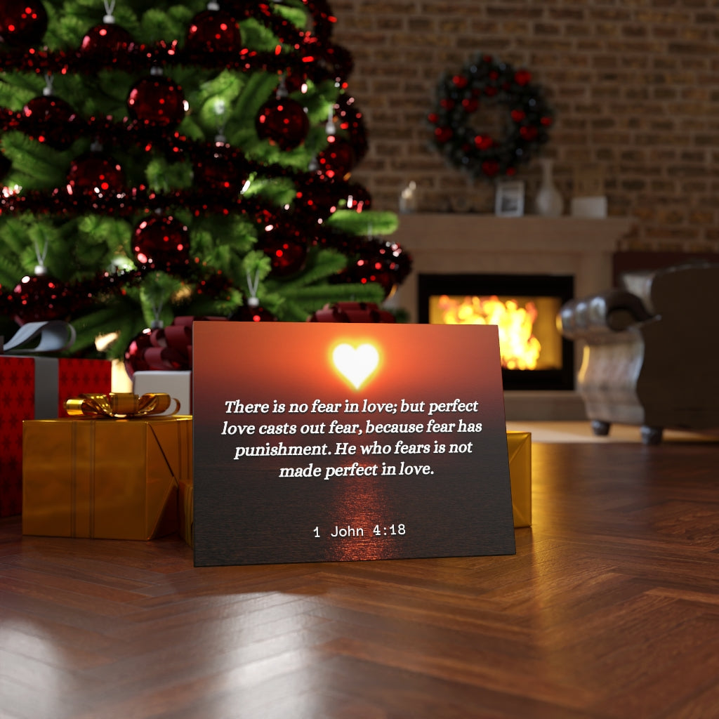 Scripture Walls Perfect In Love 1 John 4:18 Bible Verse Canvas Christian Wall Art Ready to Hang Unframed-Express Your Love Gifts