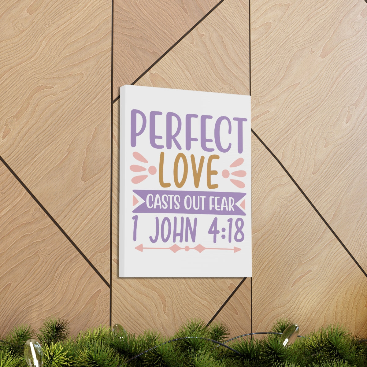 Scripture Walls Perfect Love Casts 1 John 4:18 Christian Wall Art Print Ready to Hang Unframed-Express Your Love Gifts