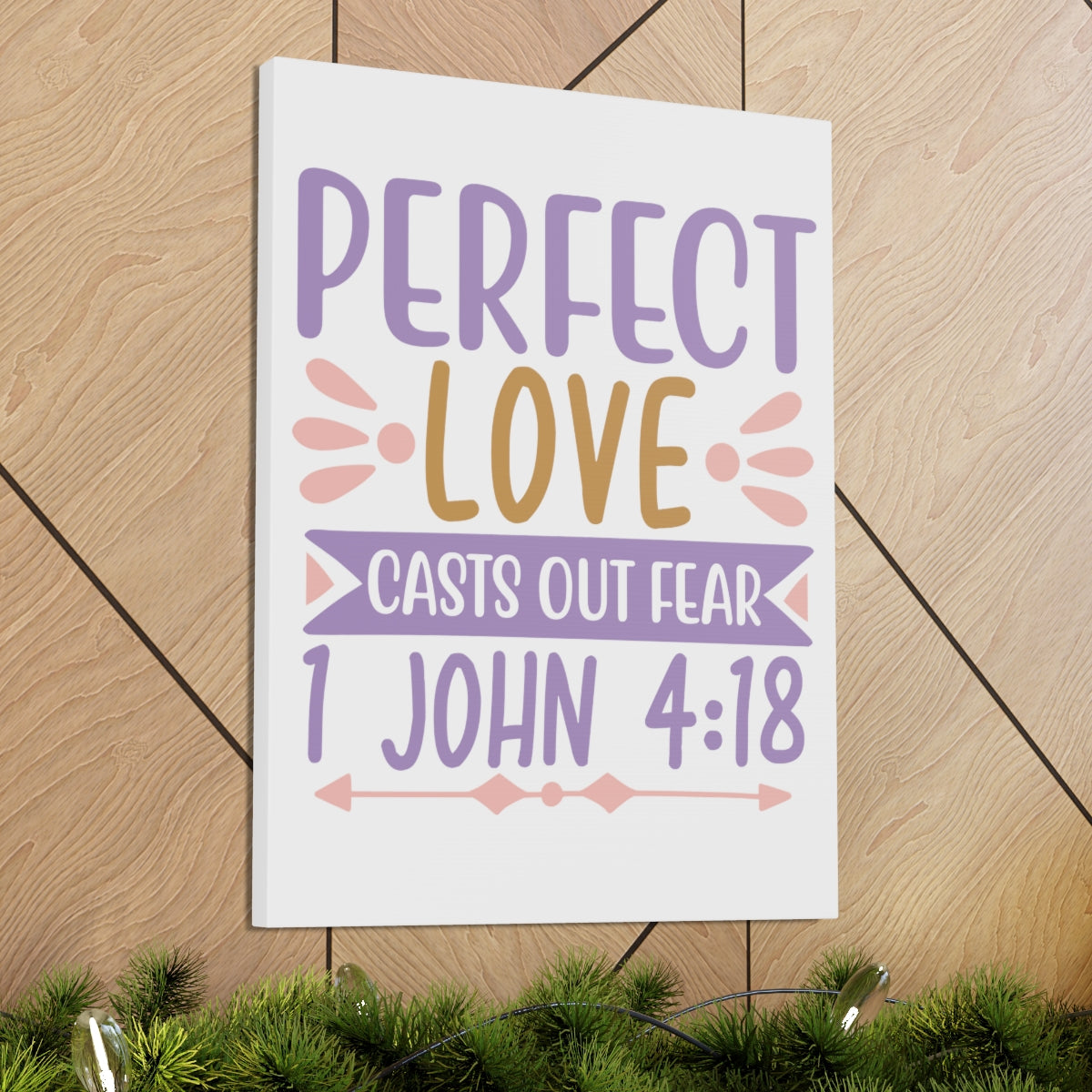 Scripture Walls Perfect Love Casts 1 John 4:18 Christian Wall Art Print Ready to Hang Unframed-Express Your Love Gifts