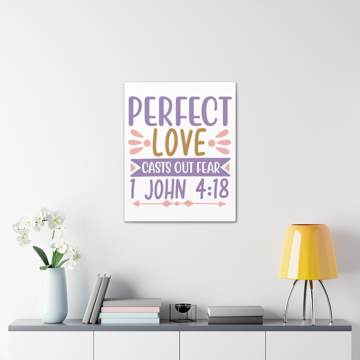 Scripture Walls Perfect Love Casts 1 John 4:18 Christian Wall Art Print Ready to Hang Unframed-Express Your Love Gifts