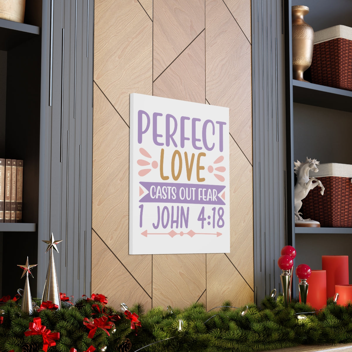 Scripture Walls Perfect Love Casts 1 John 4:18 Christian Wall Art Print Ready to Hang Unframed-Express Your Love Gifts