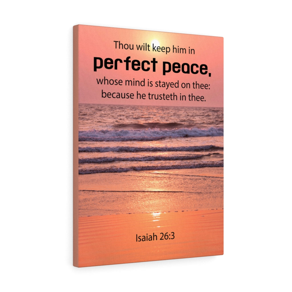 Scripture Walls Perfect Peace Isaiah 26:3 Christian Home Decor Bible Art Unframed-Express Your Love Gifts