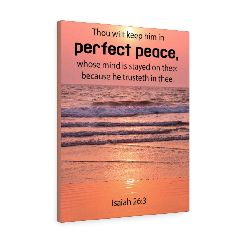 Scripture Walls Perfect Peace Isaiah 26:3 Christian Home Decor Bible Art Unframed-Express Your Love Gifts