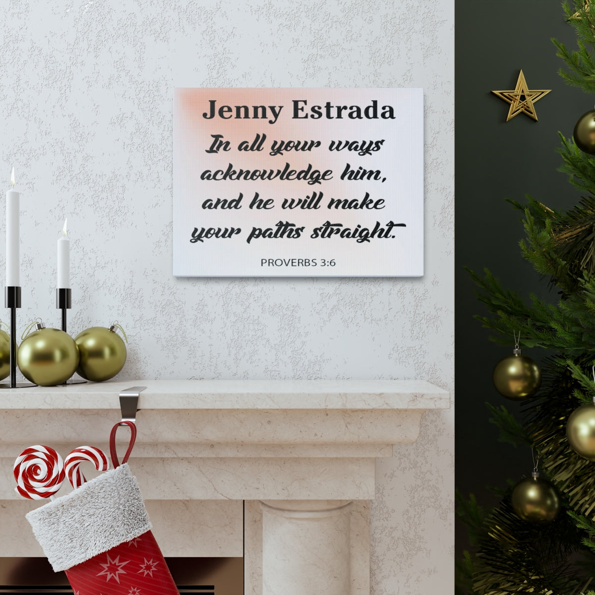 Scripture Walls Personalized In All Your Ways Proverbs 3:6 Christian Wall Art Bible Verse Print Ready to Hang Unframed-Express Your Love Gifts