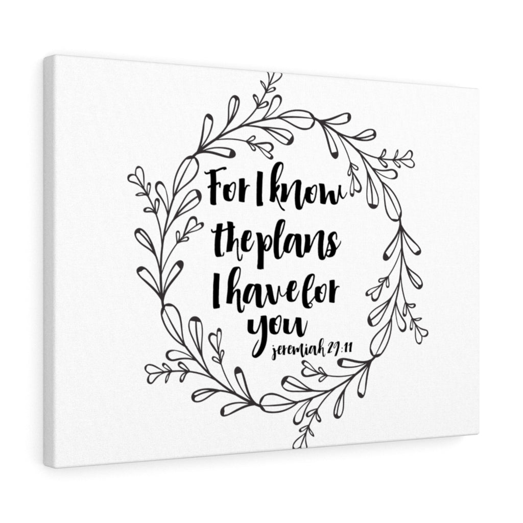 Scripture Walls Plans I Have For You Jeremiah 29:11 Bible Verse Canvas Christian Wall Art Ready to Hang Unframed-Express Your Love Gifts