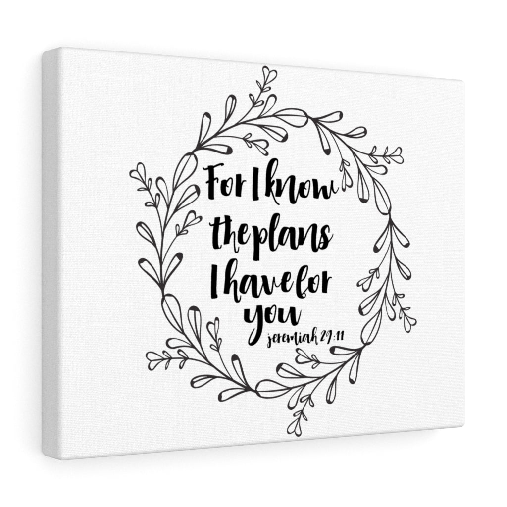 Scripture Walls Plans I Have For You Jeremiah 29:11 Bible Verse Canvas Christian Wall Art Ready to Hang Unframed-Express Your Love Gifts
