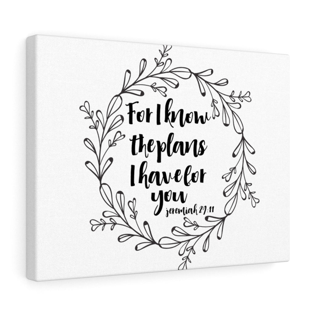Scripture Walls Plans I Have For You Jeremiah 29:11 Bible Verse Canvas Christian Wall Art Ready to Hang Unframed-Express Your Love Gifts